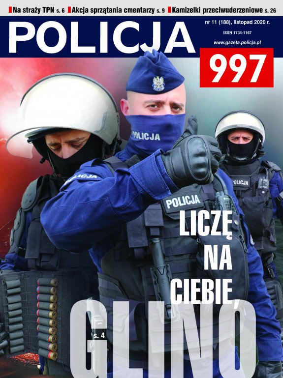 okładka numeru policja 997 listopad 2020 rok