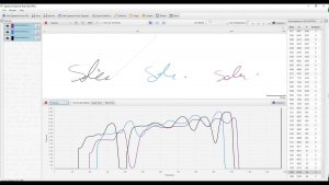 aplikacja komputerowa wizualizacja Analiza cech podpisu z warstwą biometryczną