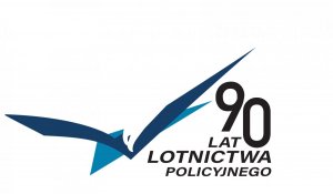 Logo 90 lat lotnictwa policyjnego