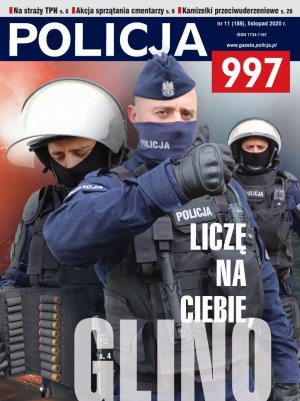 skan okładki przedostatni numer Policja 997 z 2020 roku