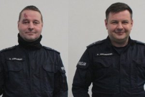 asp. Sebastian Ciepliński i asp. Paweł Cieśniewski