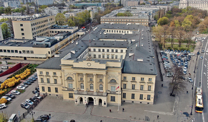 W 1947 r. Ministerstwo Bezpieczeństwa Publicznego zdecydowało o odbudowie zabytku z przeznaczeniem na Komendę Milicji Obywatelskiej m.st. Warszawy.
