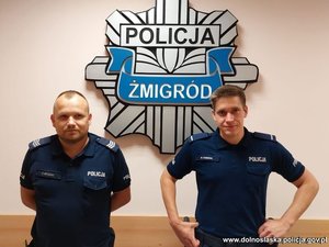 sierż. szt. Daniel Bogdał i post. Michał Rabiega