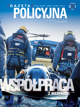 okładka styczniowego numeru gazety policyjnej