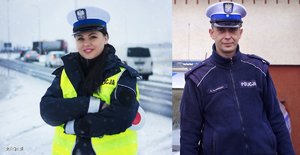 Portrety policjantów i policjantek będących bohaterami materiału o pomagamy i chronimy
