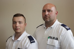 sierż. szt. Mateusz Ryłko i st. post. Maciej Hubczak portret policjantów