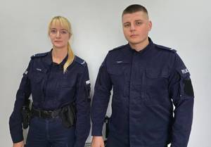 policjanci z materiału co ratowali
