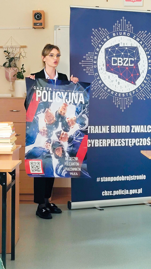 szkolenie prowadzone przez policjantkę cbzc