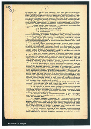 Rozkaz nr 330 i 331 z 1926 r. dzielnicowi skan pismna