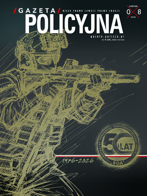 okładka gazety policyjnej numer sierpniowy