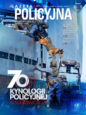 okładka papierowej wersji gazety policyjnej numeru wrześniowego