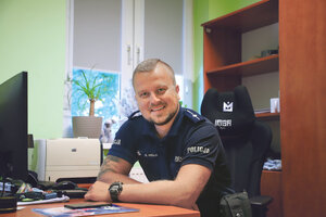 mł. asp. Maciej Redlin z Juraty